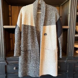 Metric Knits long cardigan, size M